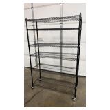 NEW IN BOX SANDUSKY BLACK SHELF W/ 6 LAYERS