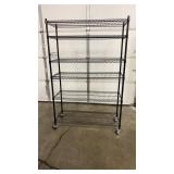 NEW IN BOX SANDUSKY BLACK SHELF W/ 6 LAYERS