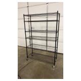 NEW IN BOX SANDUSKY BLACK SHELF W/ 6 LAYERS