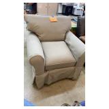 OVERZIED GREY SLIPCOVER STYLE CHAIR