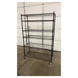 NEW IN BOX SANDUSKY BLACK SHELF W/ 6 LAYERS