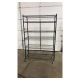 NEW IN BOX SANDUSKY BLACK SHELF W/ 6 LAYERS