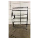 NEW IN BOX SANDUSKY BLACK SHELF W/ 6 LAYERS