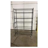 NEW IN BOX SANDUSKY BLACK SHELF W/ 6 LAYERS