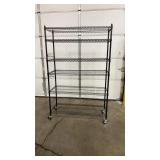 NEW IN BOX SANDUSKY BLACK SHELF W/ 6 LAYERS