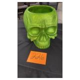 GREEN GLITTER SKELETON DECOR