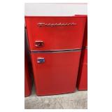 FRIGIDAIRE 3.2cu ft RED RETRO REFRIGERATOR AS IS