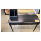 THOMASVILLE BLACK WRITING DESK W/ ORGANIZER