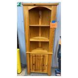 WOOD CORNER CABINET