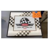 COORS INDY 500 FRAMED PICTURE