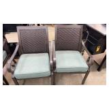 LOT OF 2 NEW ALL WEATHER PATIO CHAIRS