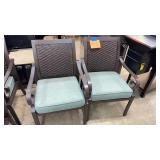 LOT OF 2 NEW ALL WEATHER PATIO CHAIRS