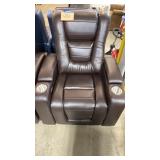 BROWN HOME THEATER POWER RECLINER W/ USB PORTS