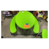 KIDS LIEFTIME GREEN FOLDING PLASTIC PICNIC TABLE