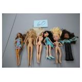 LOT OF ASST DOLLS (BARBIES & BRATZ)