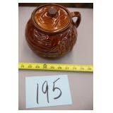 MCCOY BROWN POTTERY W/ LID