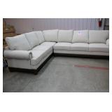 OFF WHITE W/ NAILHEAD TRIM SECTIONAL