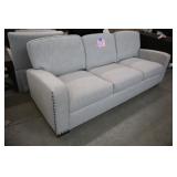 NEW DREXEL OFF WHITE/BEIGE NAILHEAD TRIM SOFA