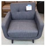 GREY FABRIC MODERN STYLE CHAIR