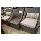LOT OF 3 ALL WEATHER PATIO CHAIRS