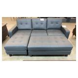 ABBYSON LIVING GREY SECTIONAL W/ OTTOMAN