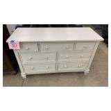 NEW EVOLUR OFF WHITE 7 DRAWER DRESSER
