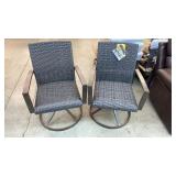 LOT OF 2 NEW SUNBRELLA SWIVEL CHAIRS