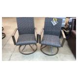 LOT OF 2 NEW SUNBRELLA SWIVEL CHAIRS