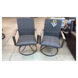 LOT OF 2 NEW SUNBRELLA SWIVEL CHAIRS