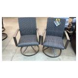 LOT OF 2 NEW SUNBRELLA SWIVEL CHAIRS