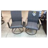 LOT OF 2 NEW SUNBRELLA SWIVEL CHAIRS