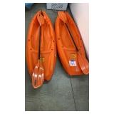 2 LIFETIME WAVE YOUTH KAYAKS W/ PADDLES - AS IS