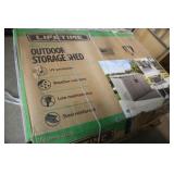 LIFETIME HORIZONTAL OUTDOOR STORAGE SHED IN BOX