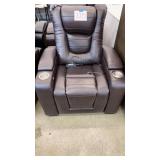 BROWN HOME THEATER POWER RECLINER