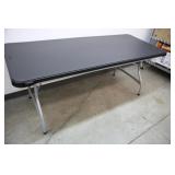 NEW LIFETIME BLACK 6FT FOLDING TABLE