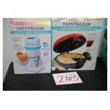 LOT OF 2 NOSTALGIA SMALL APPLIANCES