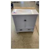 NEW MARBLE TOP SINGLE SINK VANITY - AS IS
