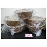LOT OF 5 NEW NAPA HOME & GARDEN NESTING BASKET