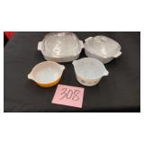 LOT OF 4 DISHES - 2 ARE PYREX