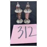 SET OF 2 STERLING SALT/PEPPER SHAKERS