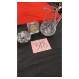 3PC LOT GLASSWARE