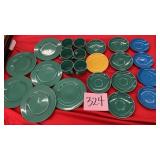 LOT OF KERNA TABLE FINE EARTHENWARE DISHES - 23PCS