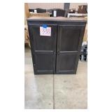 2 DOOR DK WOOD STORAGE CABINET