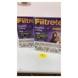 LOT OF 2 FILTRETE 20x25x4 AIR FILTERS