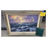 THOMAS KINKADE PERSEVERANCE FRAMED SIGNED ART