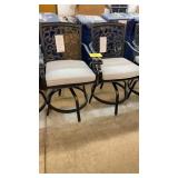 LOT OF 2 NEW SUNBRELLA ALL WEATHER SWIVEL CHAIRS