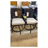 LOT OF 2 NEW SUNBRELLA ALL WEATHER SWIVEL CHAIRS