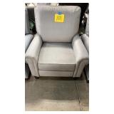 ABBYSON LIVING GREY FABRIC PUSH BACK RECLINER