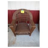 BROWN WICKER CHAIR