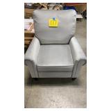 ABBYSON LIVING GREY FABRIC PUSH BACK RECLINER